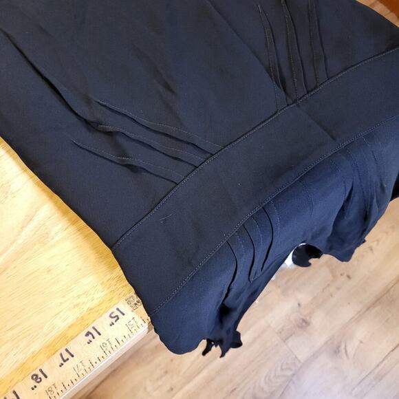 Valentino Red Crepe de Chine 38" Long 16" P2P 14" Waist 17" Hips - Picture 4 of 10